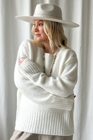 Feel me jumper, off white