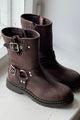 Feikon biker boots, chocolate