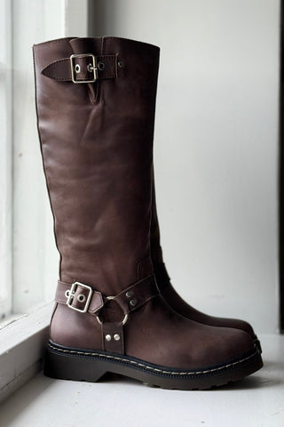 Feikon tall boots, chocolate