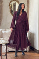 Fiorella mekko, burgundy