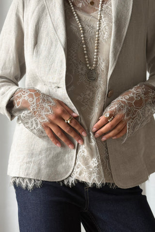 Florence Lace pusero, taupe