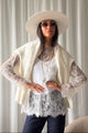Florence Lace pusero, valkoinen