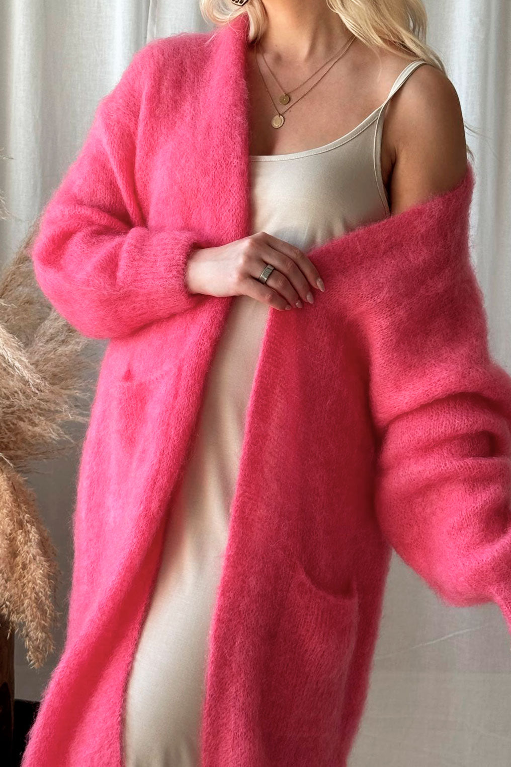 Forever in love cardigan, bubble pink – BYPIAS1