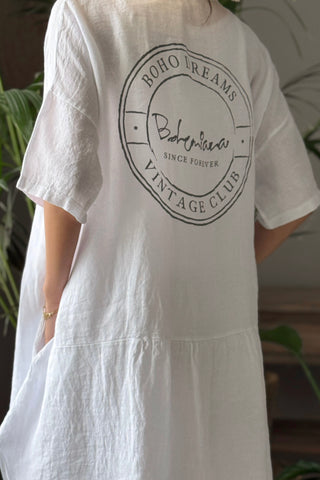 Freedom pellavapaita, boho dreams valkoinen