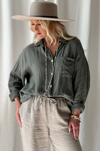 Friday pellavapaita, camo