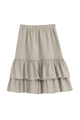 Frilla lace linen skirt, natural 