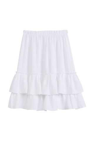 Frilla linen skirt, white