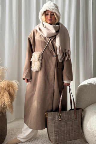 Furry hattu, offwhite