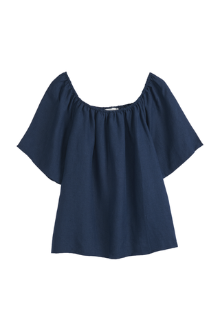 Galilea linen shirt, navy
