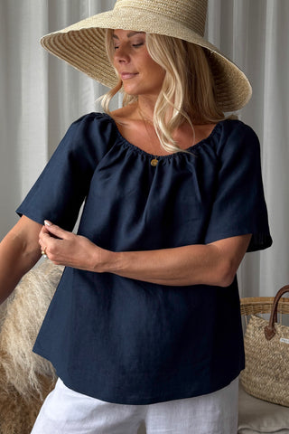 Galilea pellavapaita, navy