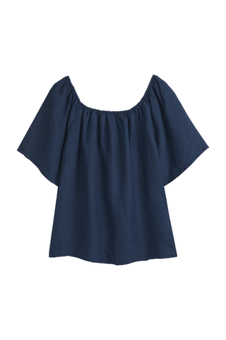 Galilea linen shirt, navy