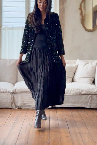 Glam maxihame, musta