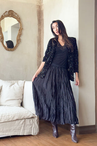 Glam maxihame, musta