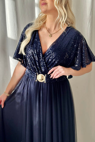 Glory paljettimekko, midnight blue