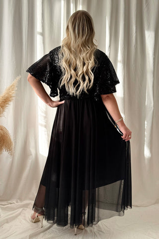 Glory paljettimekko, musta