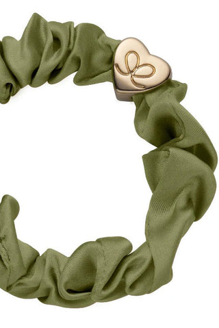 Gold heart silk hiusdonitsi, olive