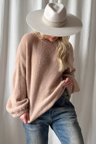 Gretta alpakkaneule, beige