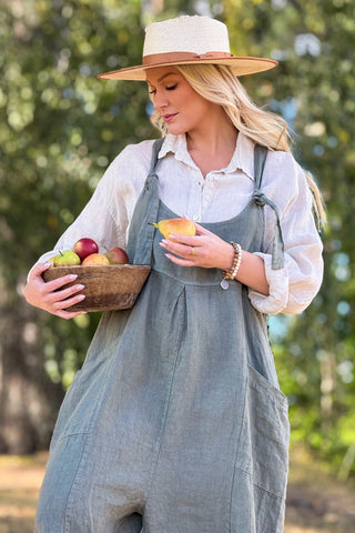 Bohemiana linen  jumpsuit, camo