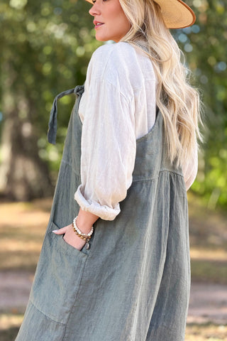 Bohemiana linen  jumpsuit, camo