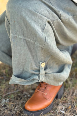 Bohemiana linen  jumpsuit, camo