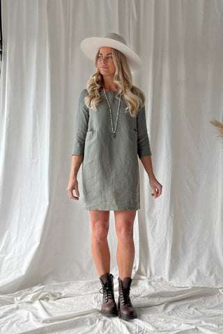 Happiness pellavatunika, camo