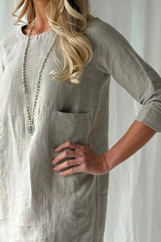 Happiness pellavatunika, natural