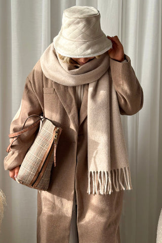Fringed Scarf, beige