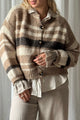 Hawthorn Stripe neuletakki, beige