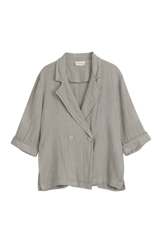 Haylee linen blazer, taupe