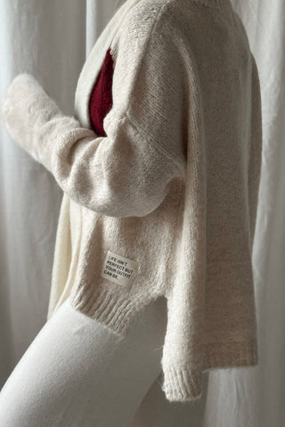 Heart jumper, off white