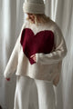 Heart jumper, off white