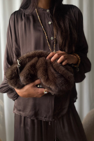 Hedda crossbody laukku, tummanruskea