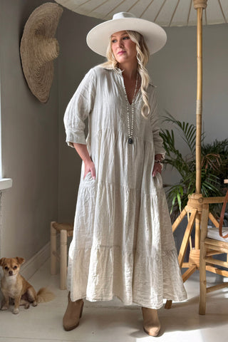 Helenia pellavamekko, hiekka