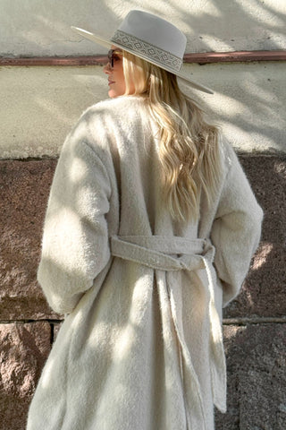 Hermione takki, luonnonvalkoinen