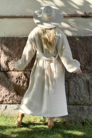 Hermione takki, luonnonvalkoinen