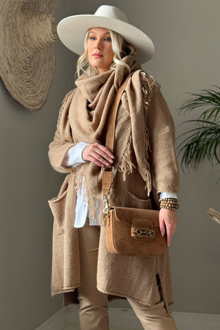 Holly nahkalaukku, caramel