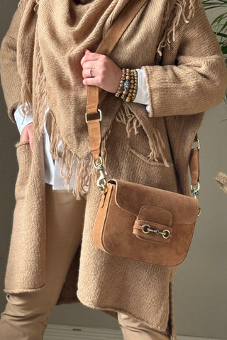 Holly nahkalaukku, caramel