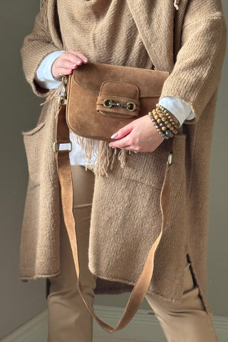 Holly nahkalaukku, caramel