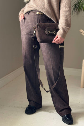 Holly leather bag, coffee