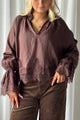 Holly Lace blouse, coffee 