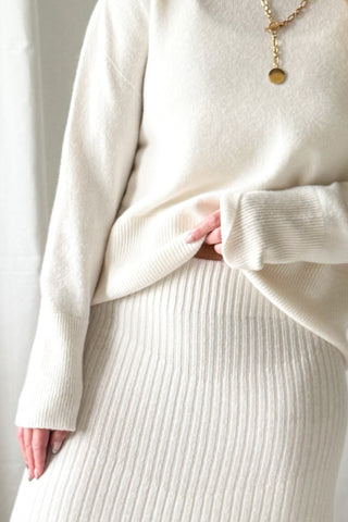 Honeybun neule, chalk