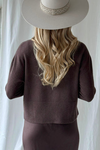 Honeybun neule, espresso