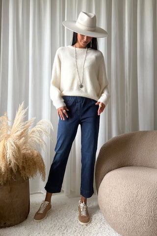 Igor stretch jeans, fjord navy