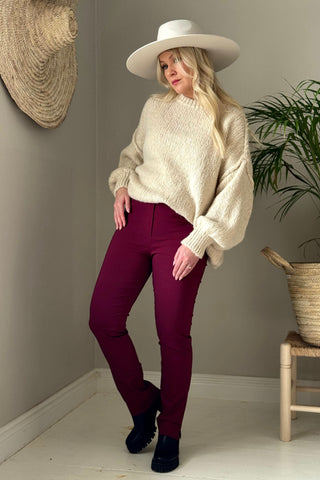 Ina Stretch housut, punainen