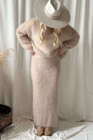 Irene mohairhame, beige