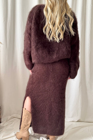 Irene mohairhame, espresso