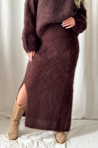 Irene mohairhame, espresso