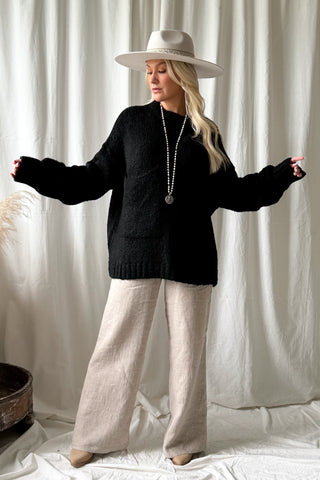 Isabella neule, musta