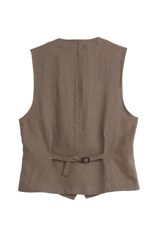 Jess pellavaliivi, coffee