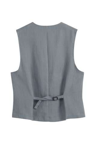 Jess pellavaliivi, smokey blue